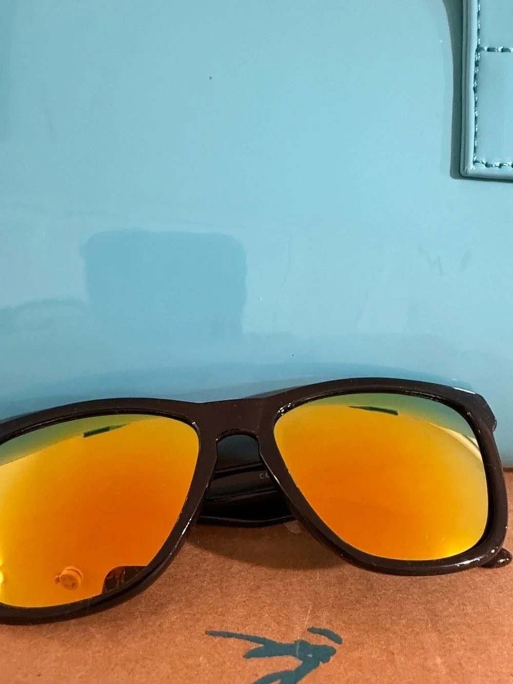 UV 400 protection Sunglasses with Yellow-Gold Mirrored Lenses 8200 polarized New